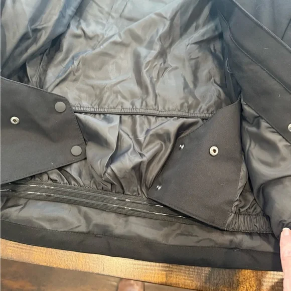 ASOS 4505 Black Ski jacket ~Fur hood with belted waist! ~Size 6 Petite! Gorgeous - Picture 7 of 15